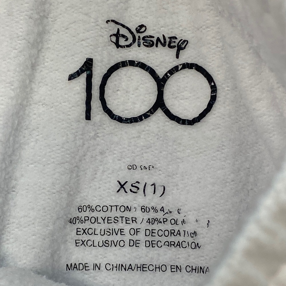 Disney 100th Anniversary White Womens XS Character Graphic Jogger Sweatpants - Picture 8 of 15